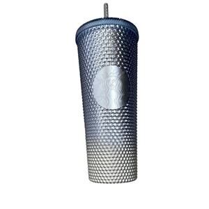 Starbucks 2023 Holiday Tumbler Bling Icicle Gradient Studded Venti Blue 24oz.